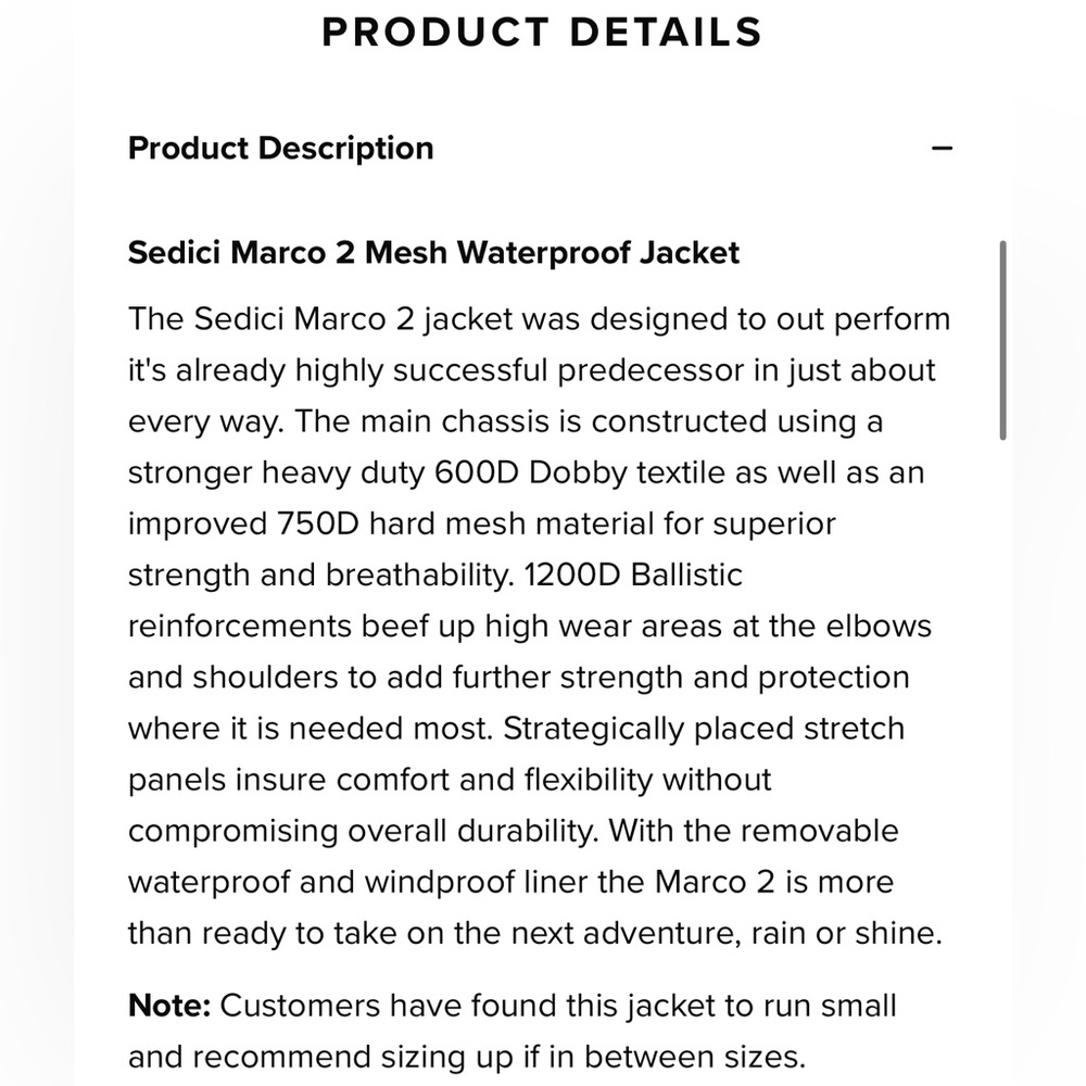 Sedici Marco Mesh Waterproof Jacket - Boys 2 XL - Picture 7 of 16